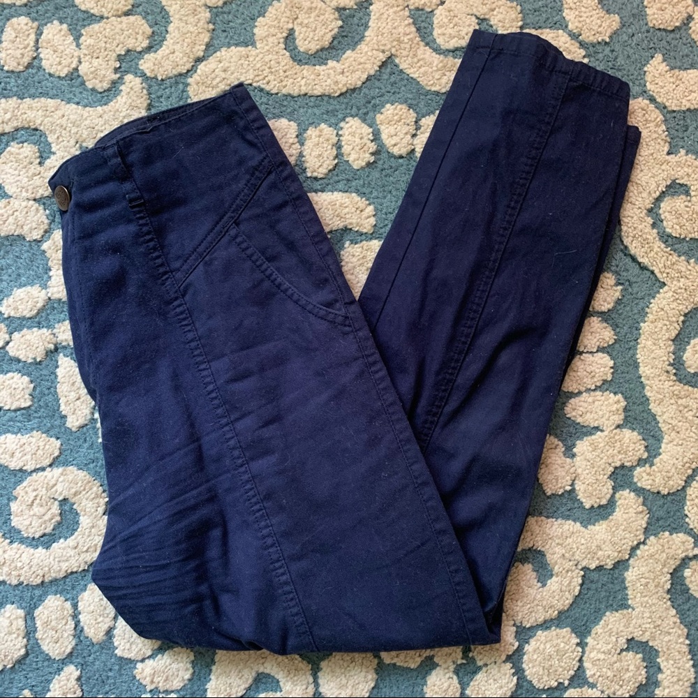Lucy & Yak Navy Camden Trousers